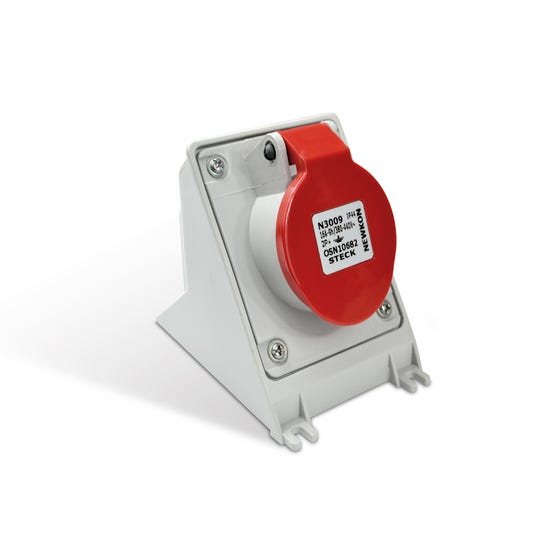 Enchufe Industrial Hembra Embutida 2P+T 16A 250V