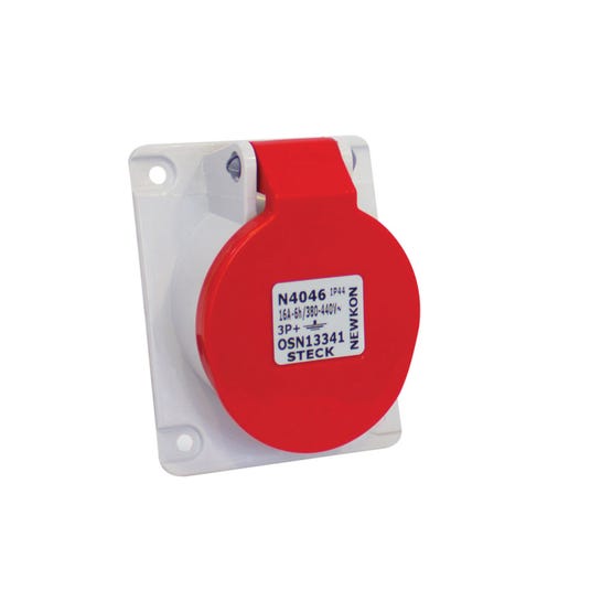 Enchufe Industrial Hembra Embutida 3P+T 32A 440V