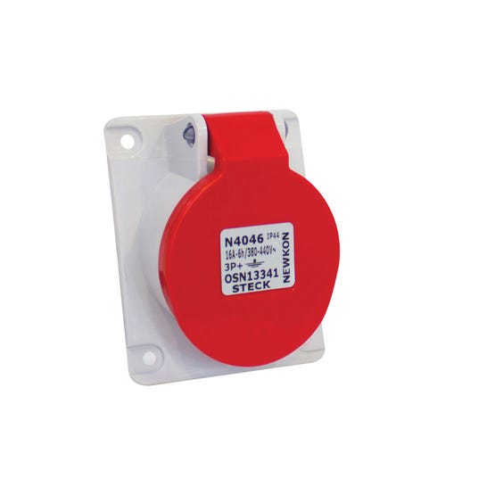 Enchufe Industrial Hembra Embutida 3P+N+T 32A 440V
