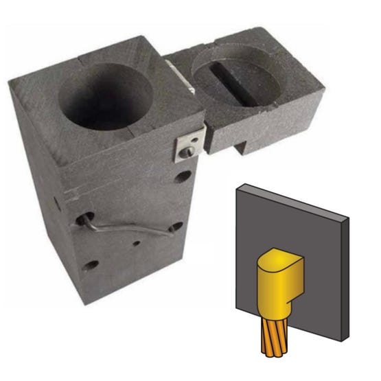 Molde Grafito Cadweld VBC-2G Plus