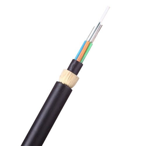 Cable de Fibra Óptica Monomodo ADSS de 24 Hilos