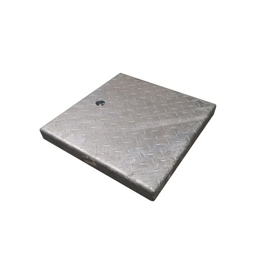 Tapa Diamantada Acero Galvanizado medida exterior 430x430mm