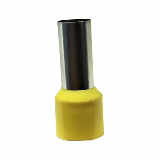 Terminal Ferrul Tubular Simple 25 mm2 Amarillo