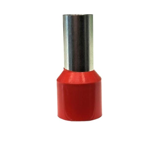 Terminal Ferrul Tubular Simple 35 mm2 Rojo