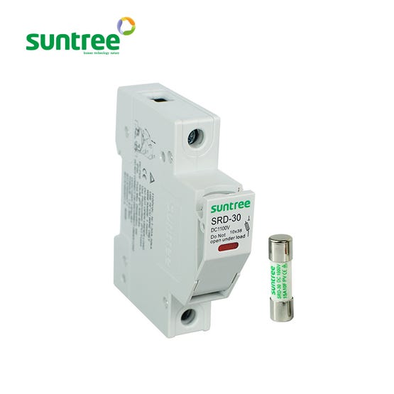 Portafusible c/ Fusible SRD 1000V 16A