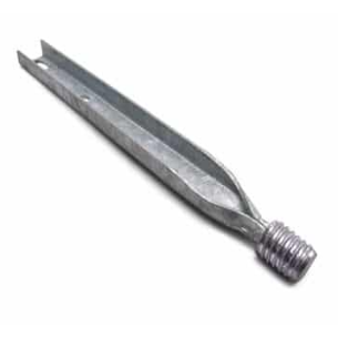 Espiga Punta Poste Ac Galv Rosca 1 3/8"