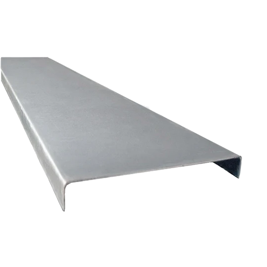Tapa recta lisa EPC 600x3000mm Galv.