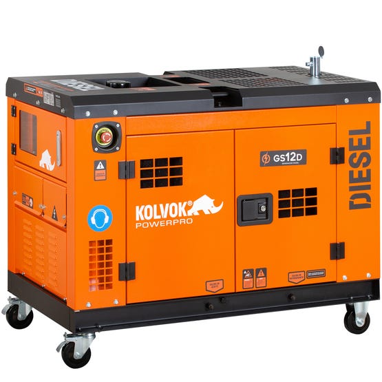 Generador eléctrico a diésel 9.500 VA partida eléctrica
