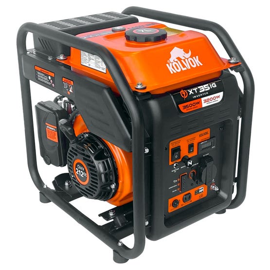 Generador eléctrico a gasolina 8.000 VA inverter partida eléctrica