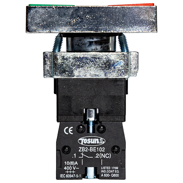 Pulsador doble partir parar c/led 220V — Tosunlux