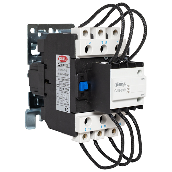 Contactor P/ Condensador 3P 2NO+1NC 63A 30Kvar — Tosunlux