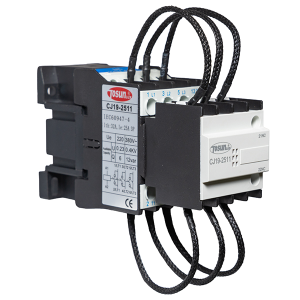 Contactor P/ Condensador 3P 1NO+1NC 25A 12Kvar — Tosunlux