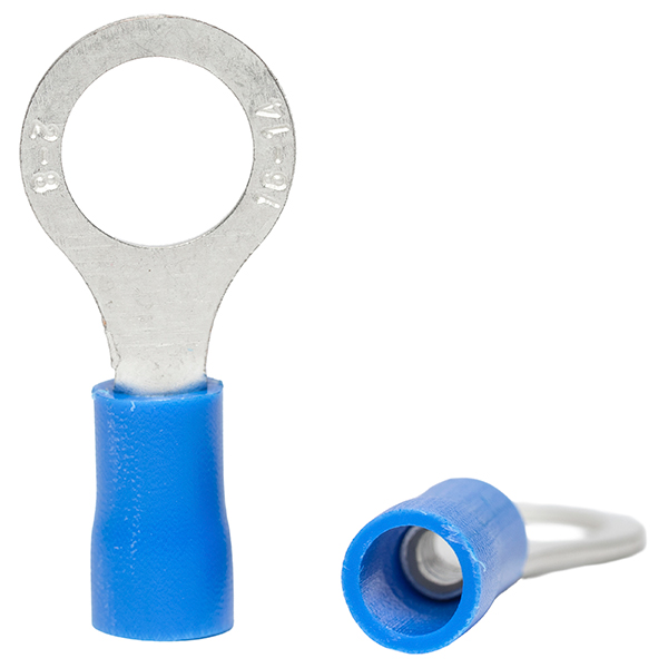 Terminal Anillo Azul perf. 8mm (100U) — Tosunlux