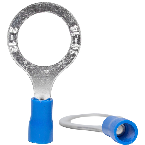 Terminal Anillo Azul perf. 12mm (100U) — Tosunlux