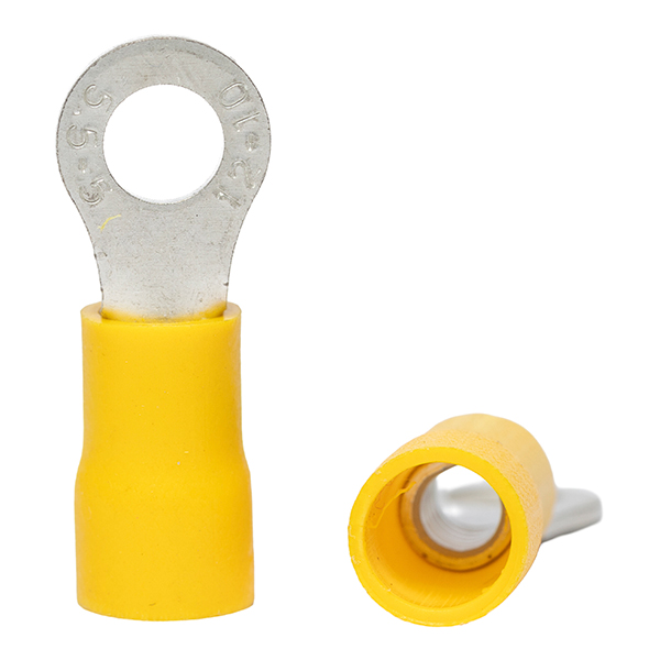 Terminal Anillo Amarillo Perf. 5mm (100U) — Tosunlux