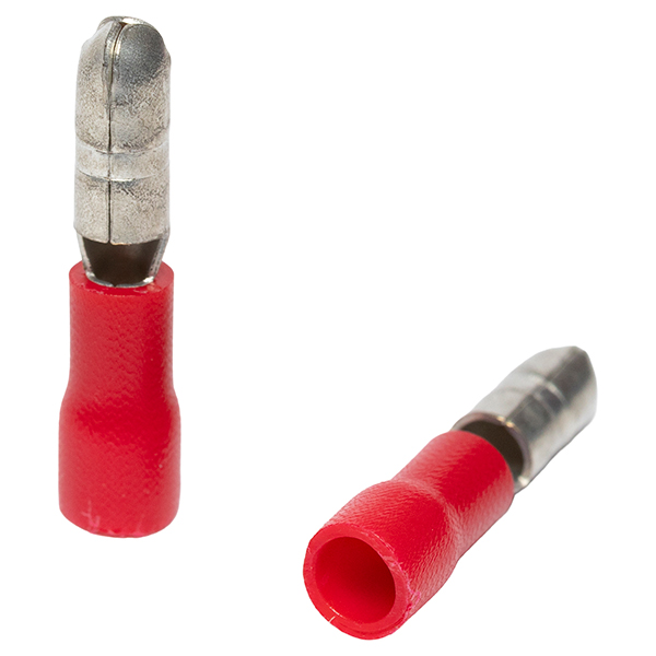 Terminal Macho Tubular Rojo 0.5-1.5mm (22-16AWG) — Tosunlux