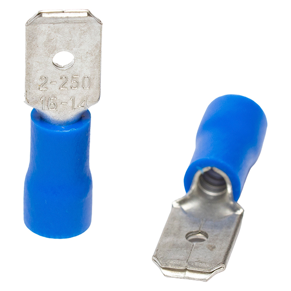 Terminal Faston Macho Azul 1.5-2.5mm (16-14AWG) — Tosunlux