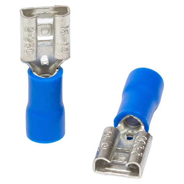Terminal Faston Hembra Azul 1.5-2.5mm (16-14AWG) — Tosunlux
