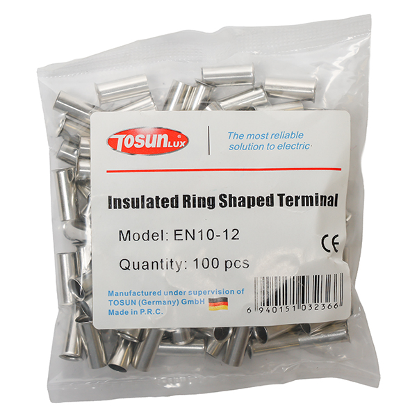 Ferrul sin aisl. 7 AWG – 10mm (100u) — Tosunlux