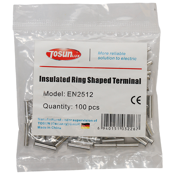Ferrul sin aisl. 14 AWG – 2,5mm (100u) — Tosunlux