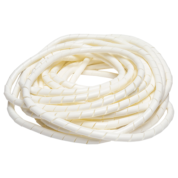 Espiral Ignífugo 10mm Blanco (Rollo 10 Metros) — Tosunlux