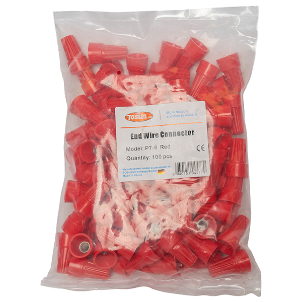 Conector Cónico Rojo (100U) — Tosunlux