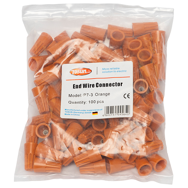 Conector Cónico Naranja (100U) — Tosunlux