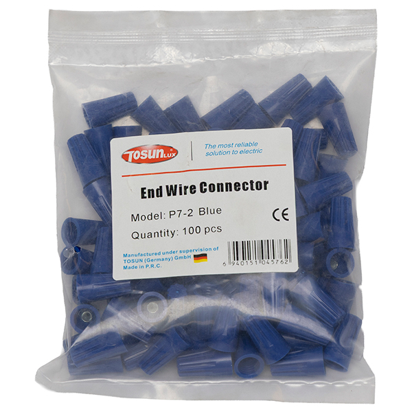Conector Cónico Azul (100U) — Tosunlux