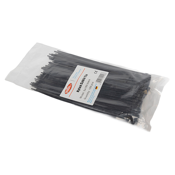 Amarra Plástica 3X150 Negra — Tosunlux