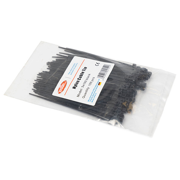 Amarra Plástica 3X100 Negra — Tosunlux