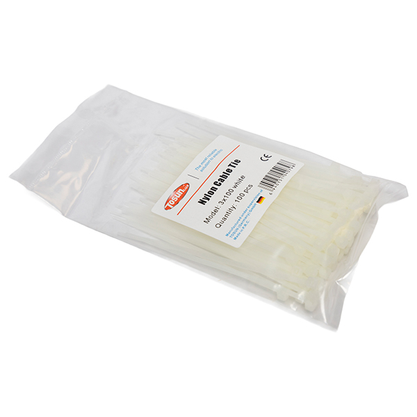 Amarra Plástica 3X100 Blanca — Tosunlux