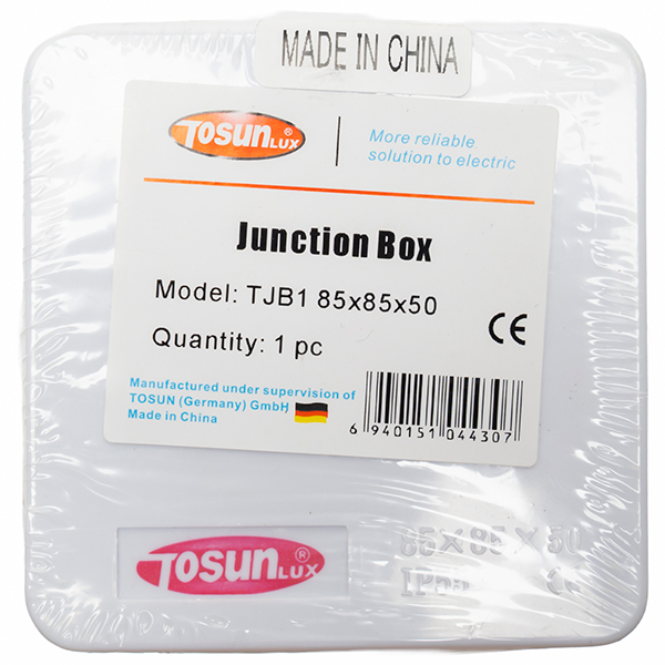 Caja Estanca c/cono 85x85x50 — Tosunlux
