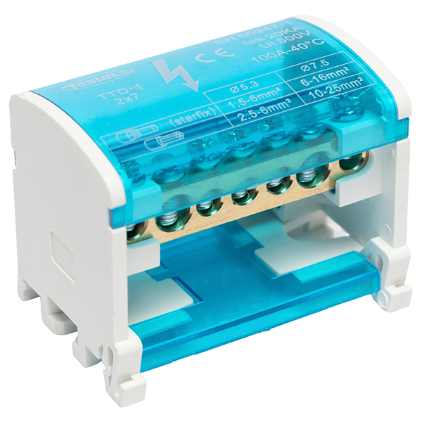 Repartidor Bipolar 2X7 100A — Tosunlux