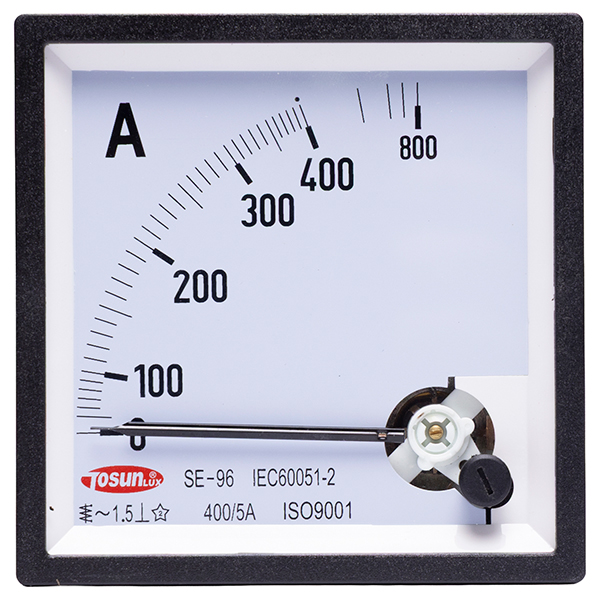 Medidor Amperímetro para Tablero 400/5A 96x96mm — Tosunlux
