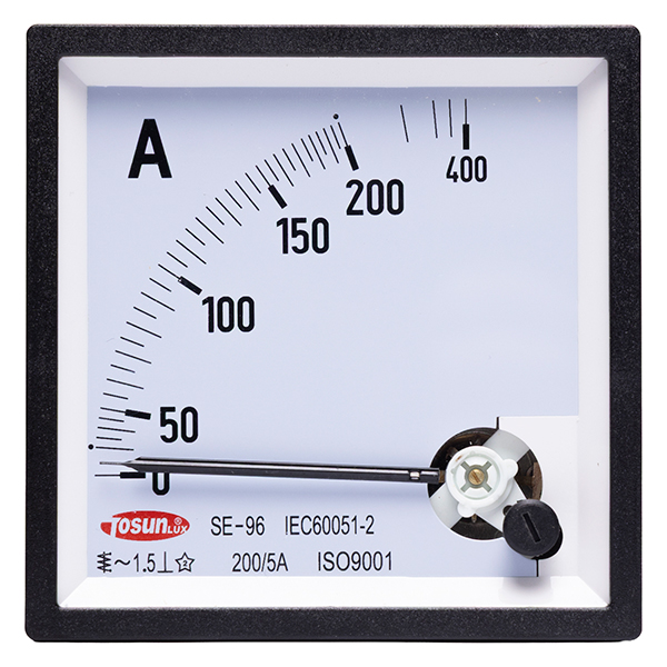 Medidor Amperímetro para Tablero 200/5A 96X96mm — Tosunlux