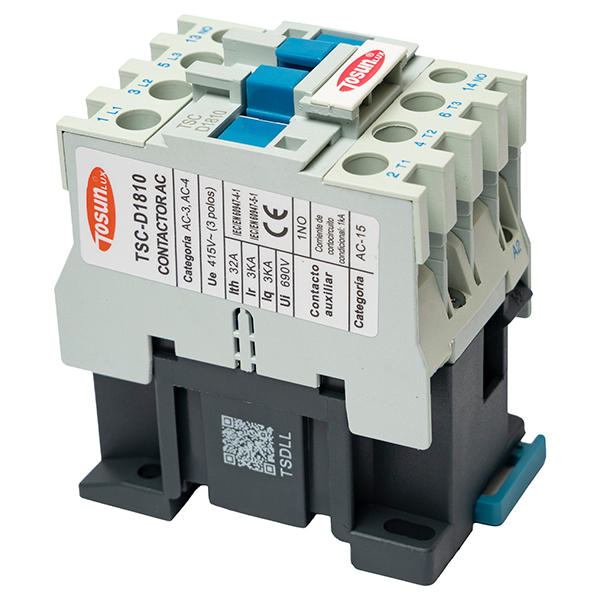 Contactor AC 18A 3P+NO — Tosunlux