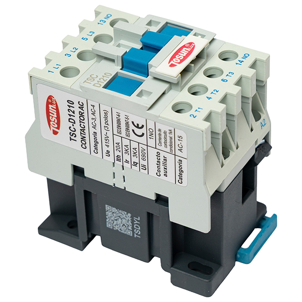 Contactor AC 12A 3P+NO — Tosunlux