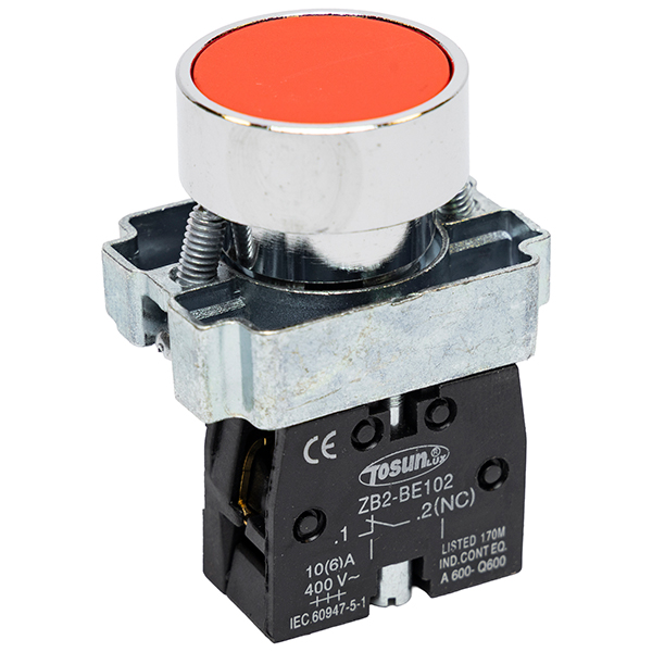 Pulsador Rojo Ip65 Sch 1NC — Tosunlux