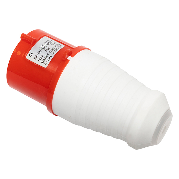 Enchufe Macho Volante 3P+T 32A 380/415V Ip44 — Tosunlux