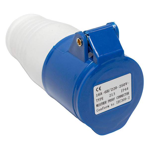 Enchufe Hembra Volante 2P+T 16A 220-250V IP44 — Tosunlux