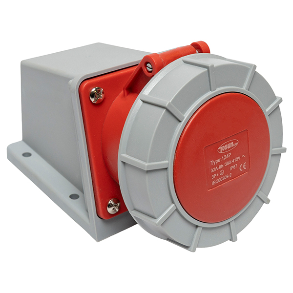 Enchufe Hembra Sobrepuesto 3P+T 32A 380/415V Ip67 — Tosunlux