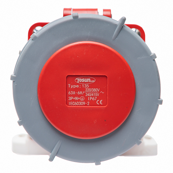 Enchufe Hembra Sobrepuesto 3P+N+T 63A 220/380V Ip67 — Tosunlux