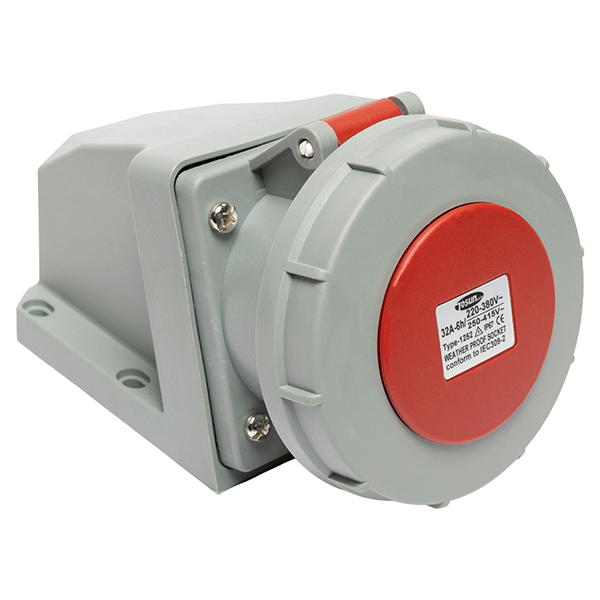 Enchufe Hembra Sobrepuesto 3P+N+T 32A 240/415V Ip67 — Tosunlux