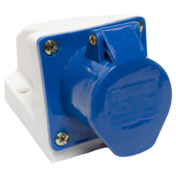 Enchufe Hembra Sobrepuesto 2P+T 16A 220/250V Ip44 — Tosunlux