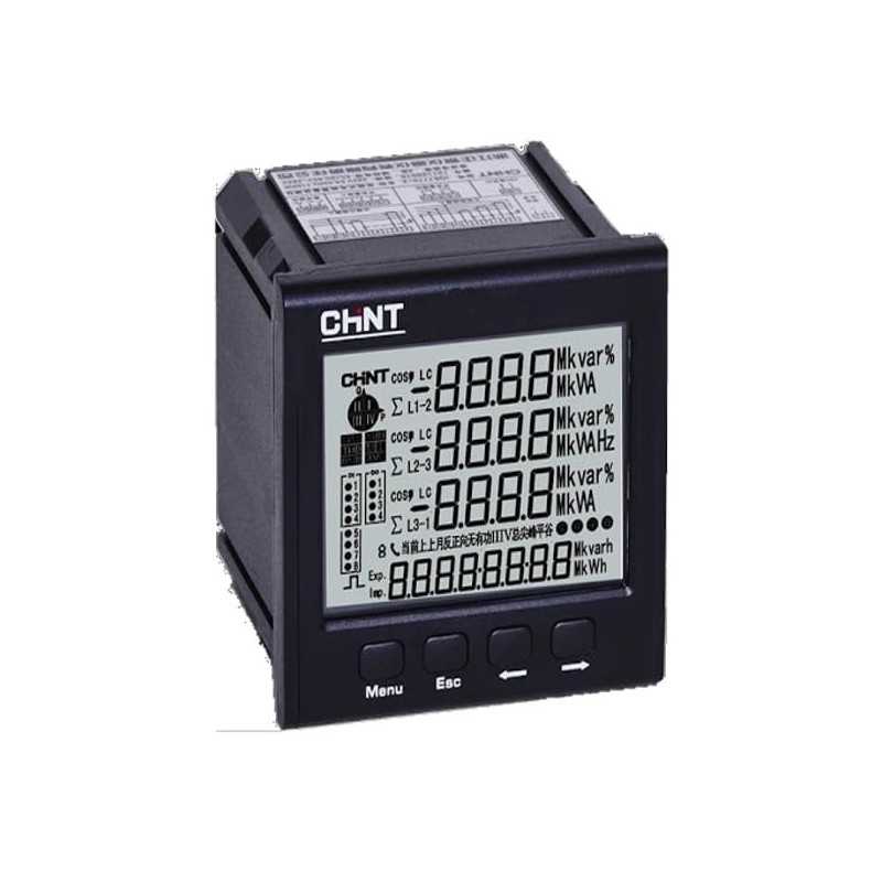 Analizador de red, display LCD, c/comunicación, 96x96 — CHINT