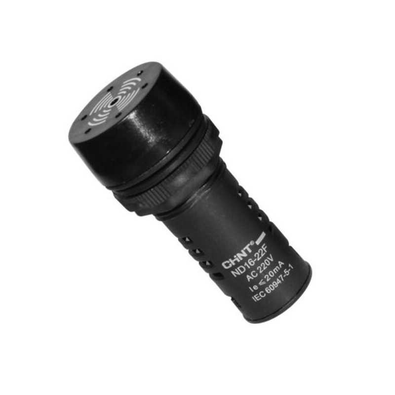 Bocina compacta, Ø22mm, 220Vac, IP20, negro — CHINT