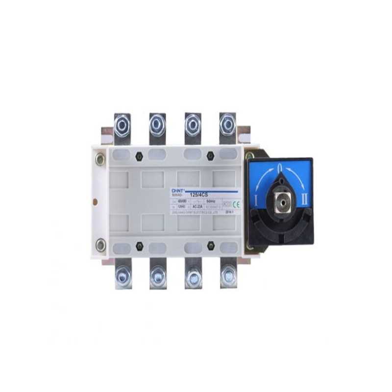Conmut.Mod,Transf, 1-0-2, 4P 250A, a placa y mando a puerta. — CHINT