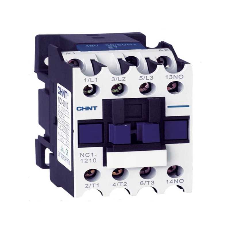 Contactor NC1, 12A, 3P más 1NA, 5.5KW (AC3/380V), contr 24Vac — CHINT
