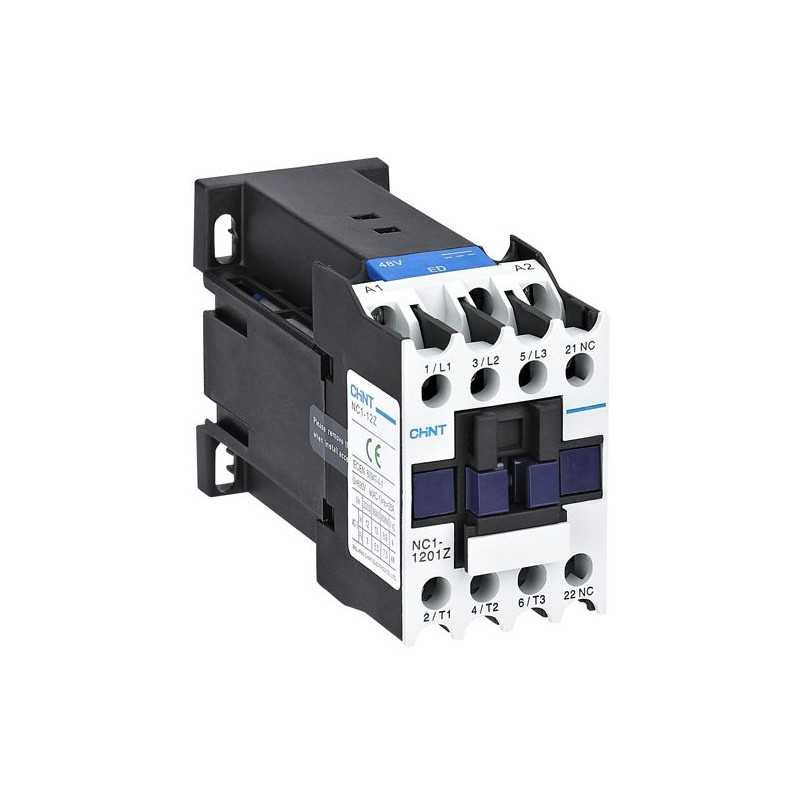 Contactor NC1, 18A 3P+1NA 7.5KW (AC3/380V) control 24 VDC — CHINT