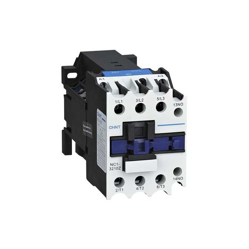 Contactor NC1, 32A 3P+1NA 15KW (AC3/380V) control 24 VDC — CHINT